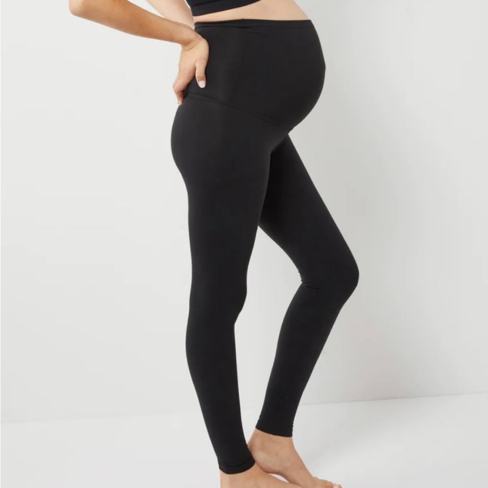 Beyond the Bump Full Length Black Maternity Leggings NWT Size XS - Picture 1 of 8